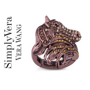 🌟 Simply Vera Wang Stretch Horse Cocktail Ring